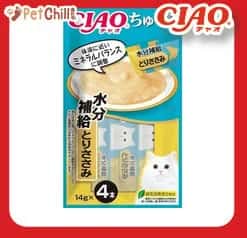 CIAO CIAO 肉泥 貓零食 水分補給 雞肉肉醬 14g 4本入 14g  正面圖