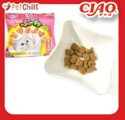 CIAO CIAO 貓零食 日本磨牙潔齒貓脆餅 金槍魚味 5g 8包入 5g  正面圖