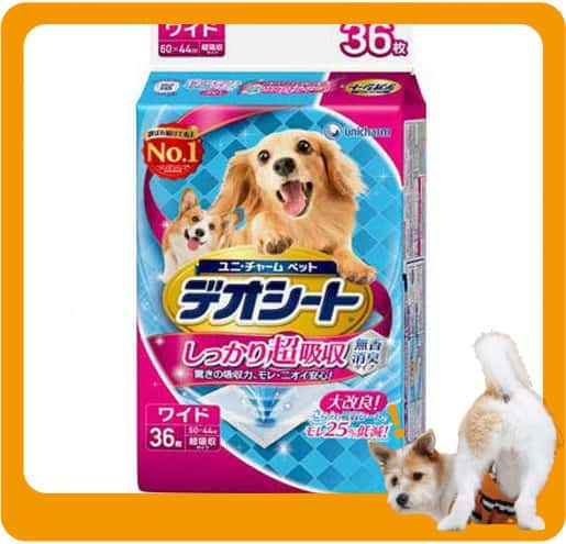 Unicharm Unicharm 寵物尿墊 狗尿墊 狗尿片 日本柔軟無香超除臭 寵物尿墊 [60*44 XL碼 36枚]   正面圖