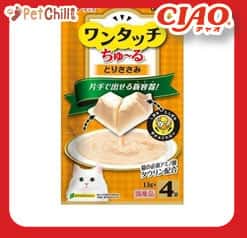 CIAO CIAO 貓零食 日本One Touch 肉泥杯 雞肉醬盒 14g 4本入 14g  正面圖
