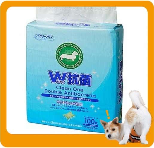 日本Clean 日本Clean One W雙重抗菌鎖臭 寵物尿墊 狗尿墊 狗尿片 [30*45 S碼 100枚]   正面圖
