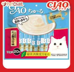 CIAO CIAO 肉泥 貓零食 雞肉及柴魚肉醬 14g 20本袋裝 14g 正面圖