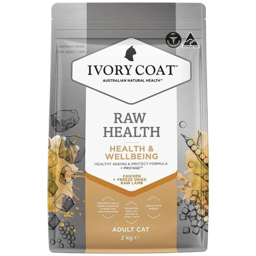 Ivory Coat 貓糧 無穀物雞肉+生羊肺凍乾 健康管理養生成貓配方 2kg (ICS-261310) (img2)