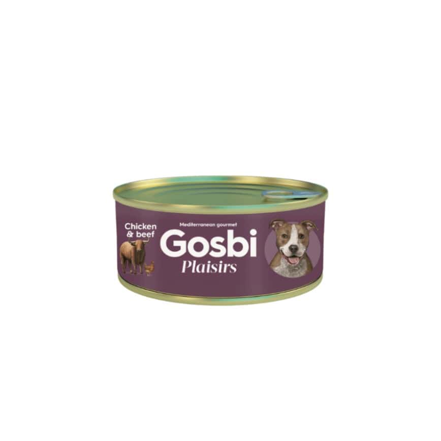 Gosbi Plaisirs 無穀物狗罐頭 雞肉+牛肉 185g (GPCB185) (img2)