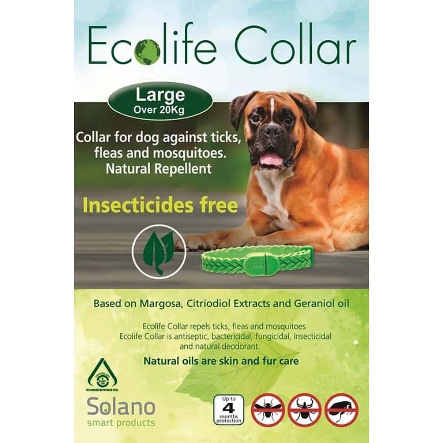 Ecolife Collar 大型犬用天然驅蚤頸帶 白色 (EC112W)  (img2)