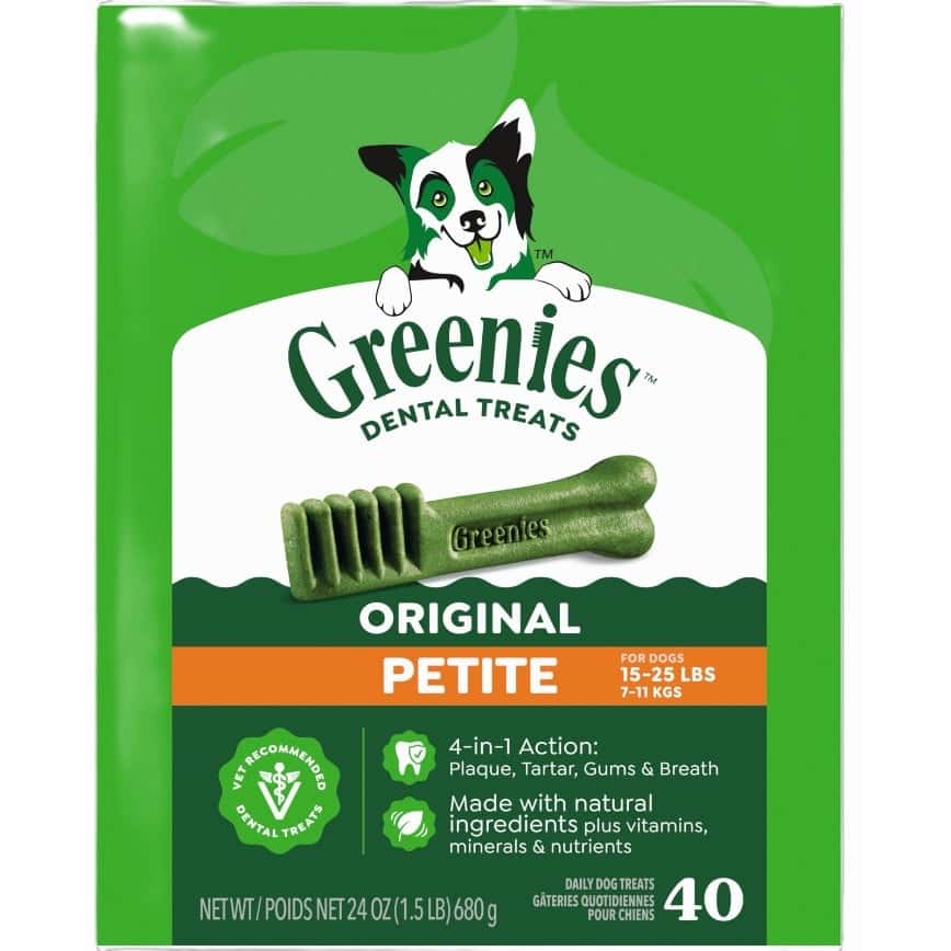 Greenies 狗零食 Original Petite 潔齒骨 迷你犬用 40支 24oz (60018835) (img2)
