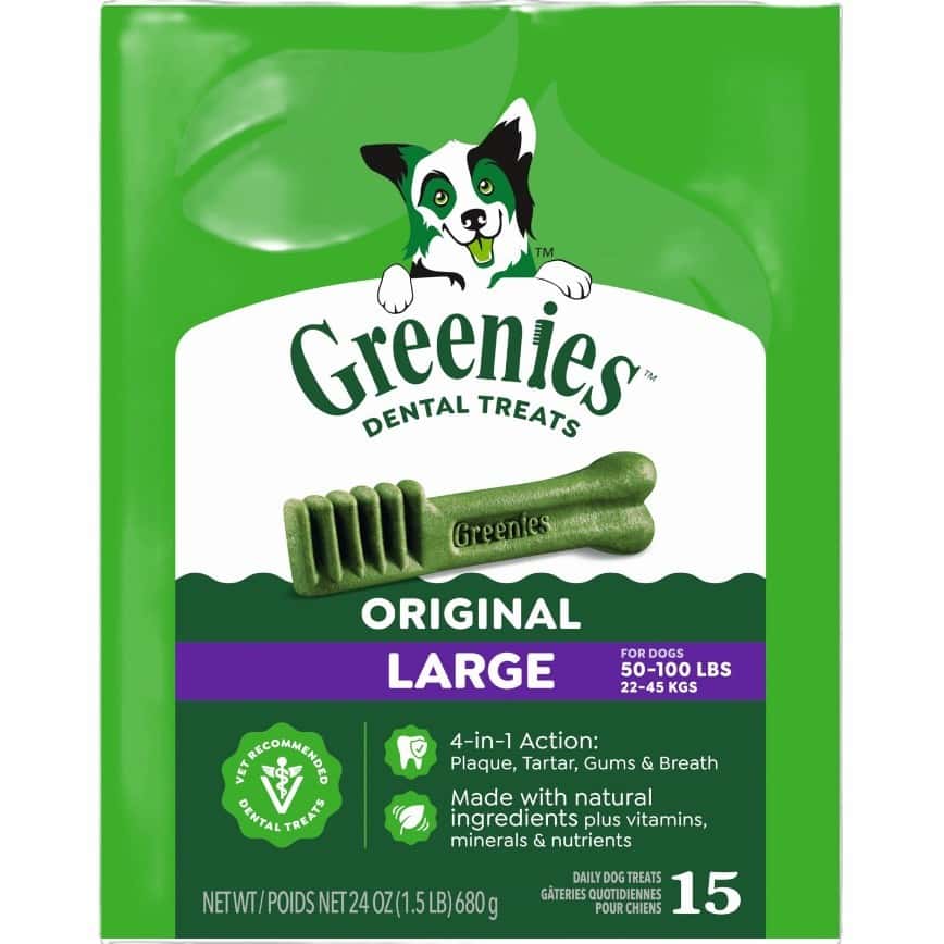 Greenies 狗零食 Original Large 潔齒骨 大型犬用 15支 24oz (60018881) (img2)