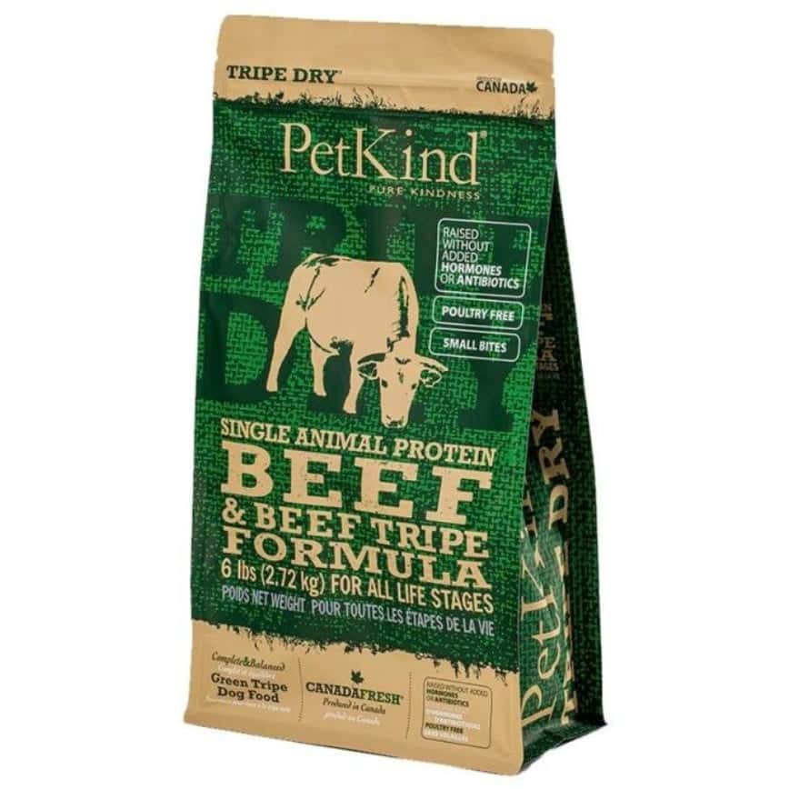 PetKind 無穀物狗糧 單一蛋白牛 牛草胃+牛肉配方 25lb (深綠) (1-790) (img2)