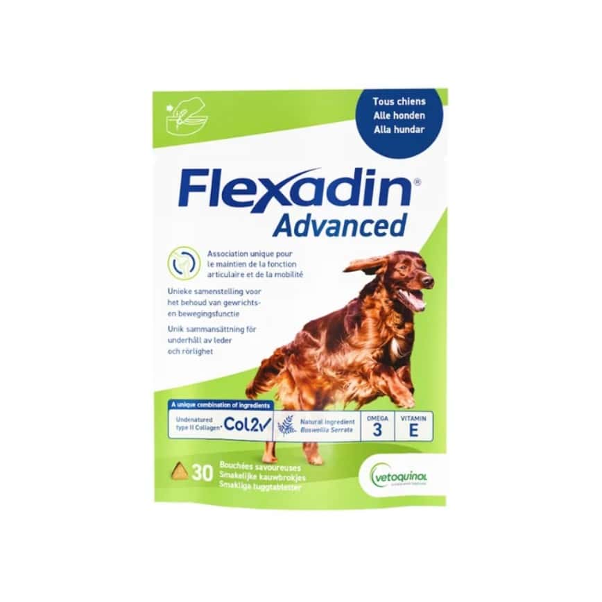 Vetoquinol Flexadin advanced 犬用 膠原蛋白UC-II 關節補充肉粒 (30粒) (img2)