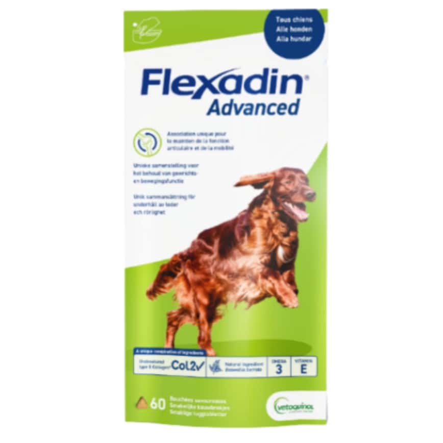 Vetoquinol Flexadin advanced 犬用 膠原蛋白UC-II 關節補充肉粒 (60粒) (img2)