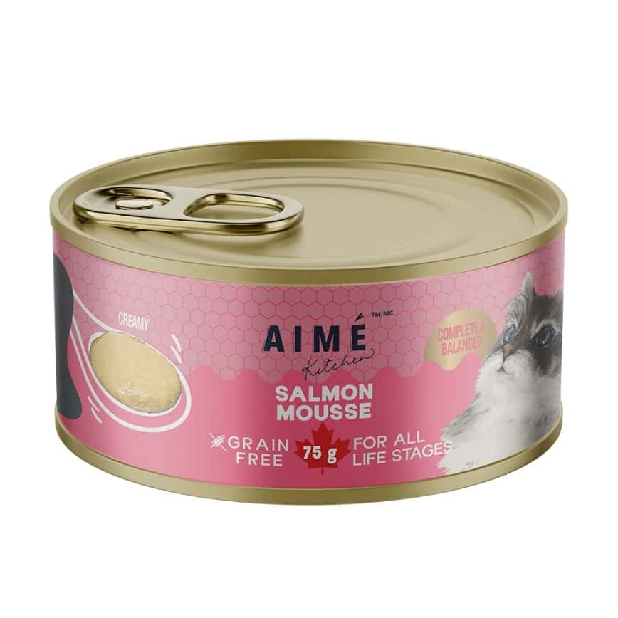 AIME Kitchen 貓罐頭 無穀物慕絲營養貓罐 殿堂主食系列 香滑三文魚慕絲 75g (TSM75) (img2)