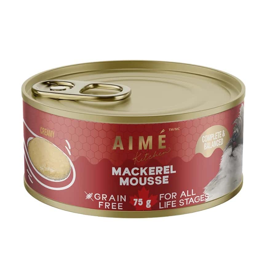 AIME Kitchen 貓罐頭 無穀物慕絲營養貓罐 殿堂主食系列 濃滑鯖魚慕絲 75g (TKM75) (img2)