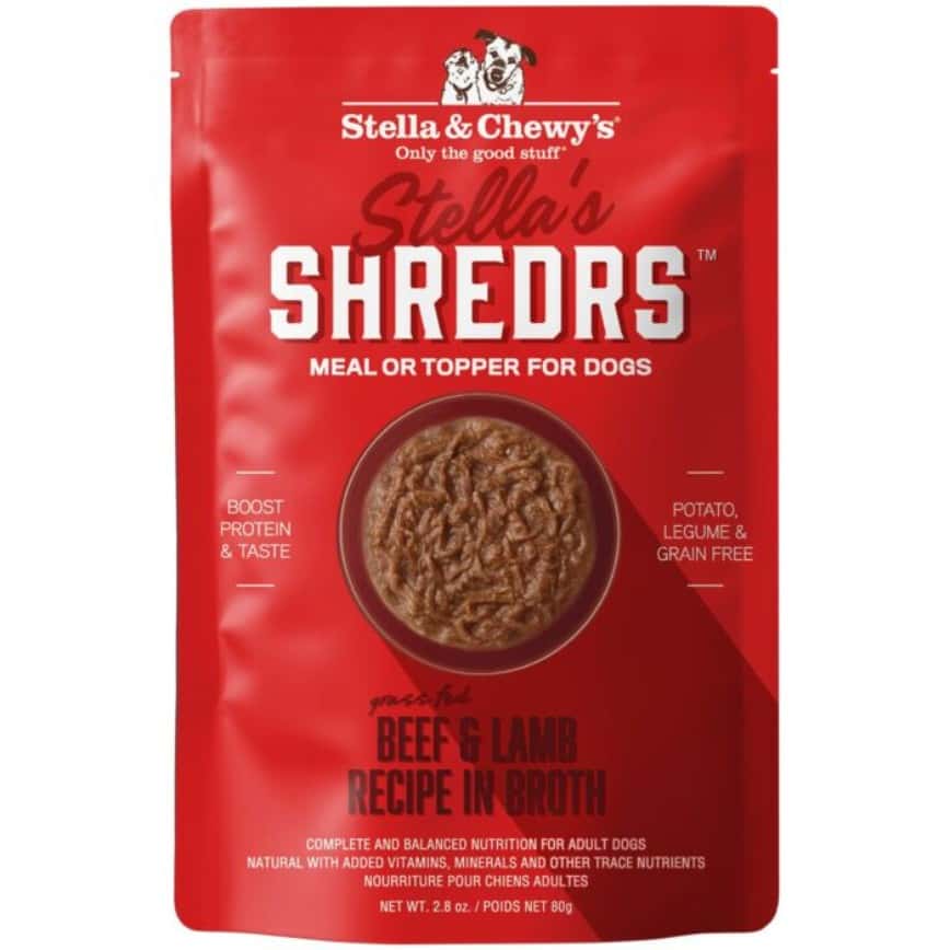 Stella & Chewy's Stella's Shredrs 狗濕糧 肉絲滋味包系列 草飼牛+羊配方 80g 2.8oz (SSBLB) (img2)