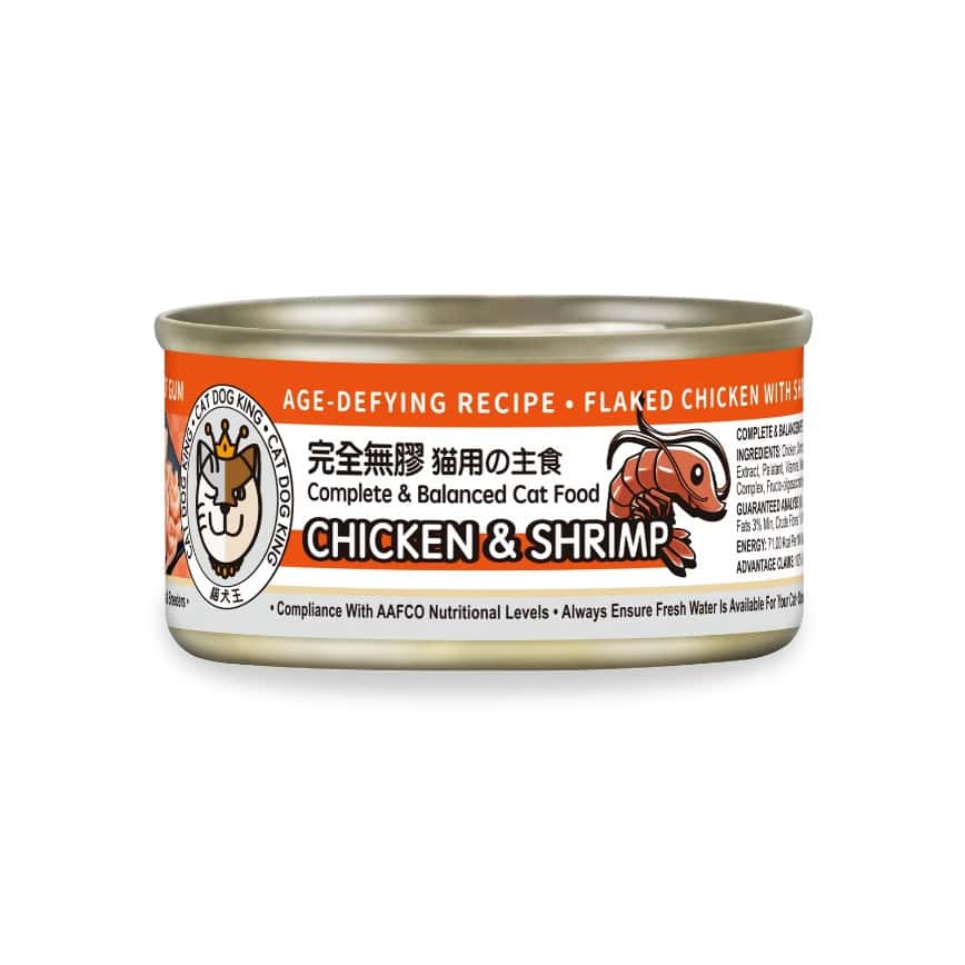 貓犬王 貓罐頭 真肉上湯貓主食罐 抗衰老配方 鮮蝦滑雞 170g (CDK2044) (img2)