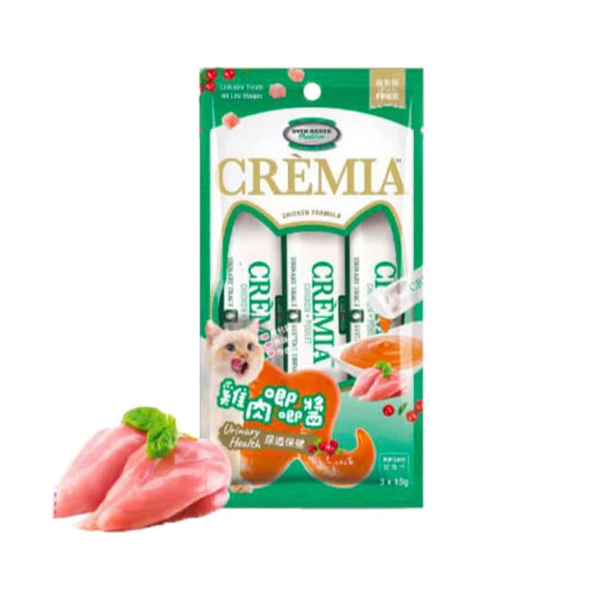 Oven Baked Tradition 貓零食 Cremia唧唧醬 尿道保健配方 雞肉 3×15g (img2)