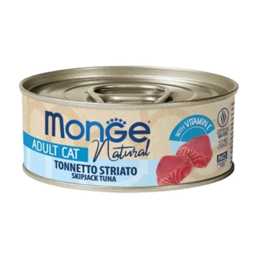 Monge 貓罐頭 高蛋白質野生海洋系列 大西洋吞拿魚 80g (MO7214) (新舊包裝隨機發貨) (img2)