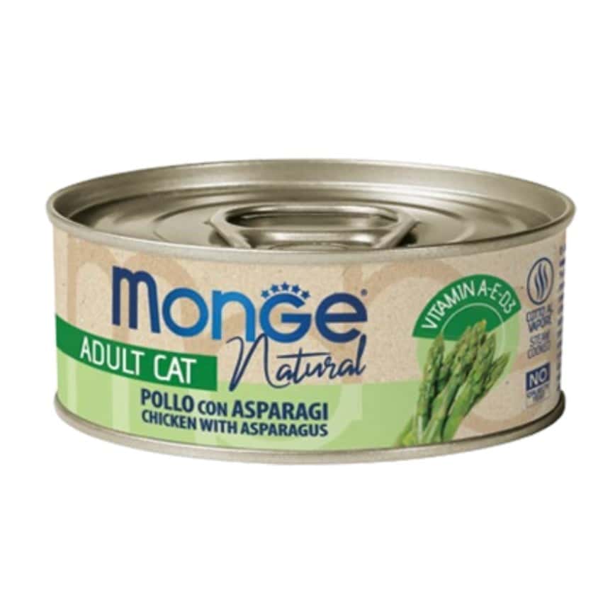 Monge 貓罐頭 主食系列 雞肉蘆筍 80g (MO7320) (新舊包裝隨機發貨) (img2)
