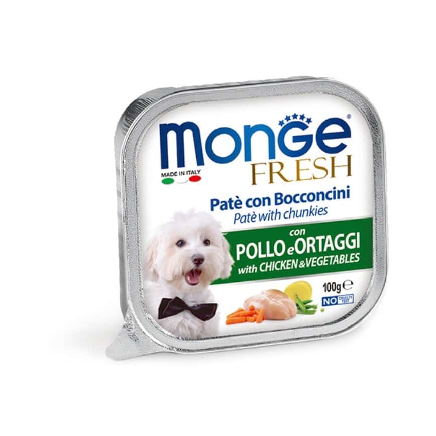 Monge Fresh 狗餐盒 雞肉蔬菜 100g (MO3031) (新舊包裝隨機發貨) (img2)