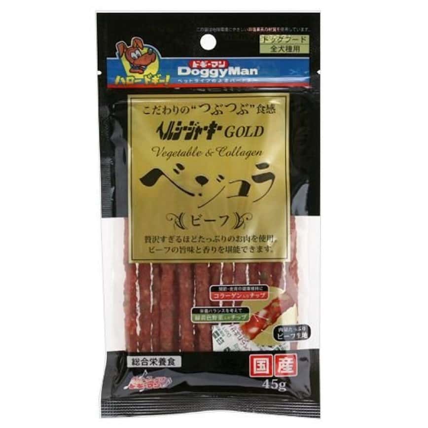 DoggyMan 日本狗零食 ベジコラ 野菜肉乾 牛肉 45g (TBS) (圖片2)