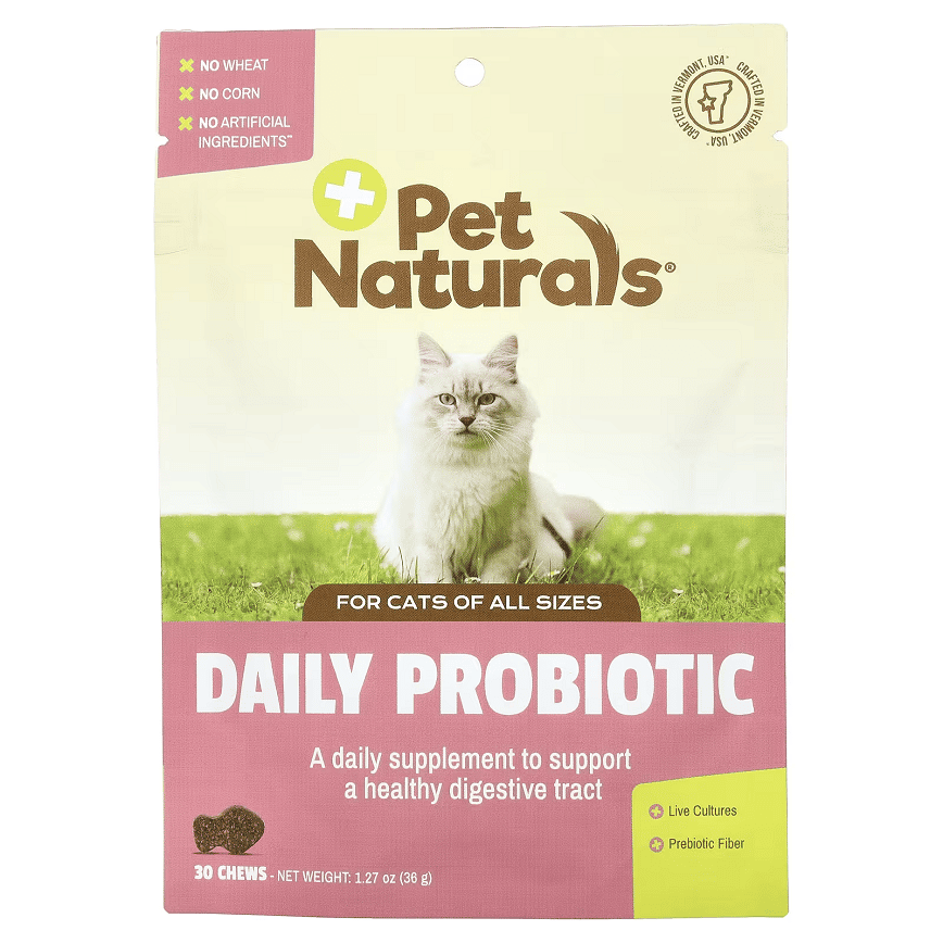 Pet Naturals 功能小食 貓用每日益生菌咀嚼片 30片 (新舊包裝隨機發貨) (圖片2)