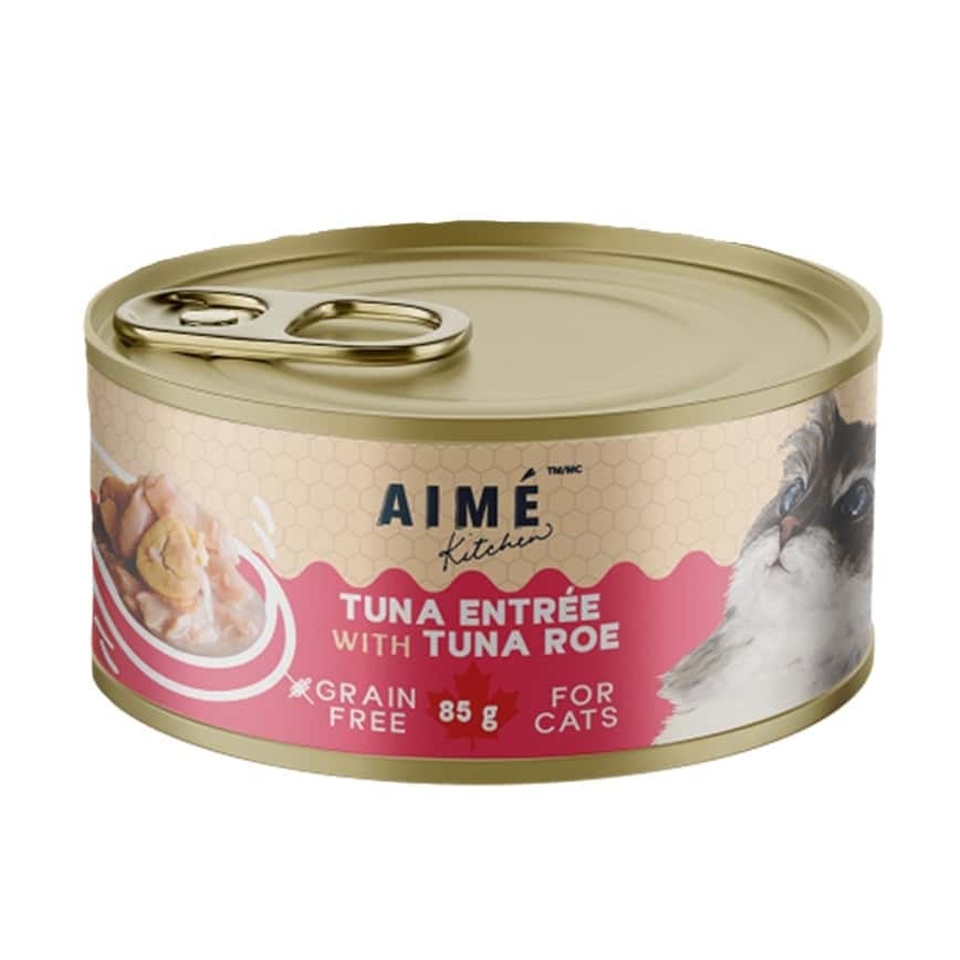 AIME Kitchen 貓罐頭 無穀物營養貓罐 啖啖肉補水系列 吞拿魚配魚子配方 85g (TR85) (新舊包裝隨機發貨) (圖片2)