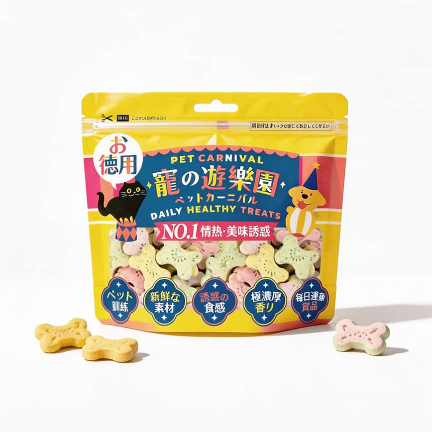 寵之遊樂園 狗零食 鮮果鈣奶潔齒餅 歡樂裝 1包 (圖片2)