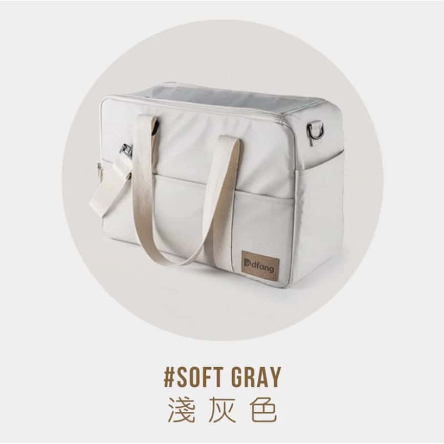 Dfang 寵物外出袋 淺灰色 45cmX19cmX29cm (適合6kg以內) (圖片2)