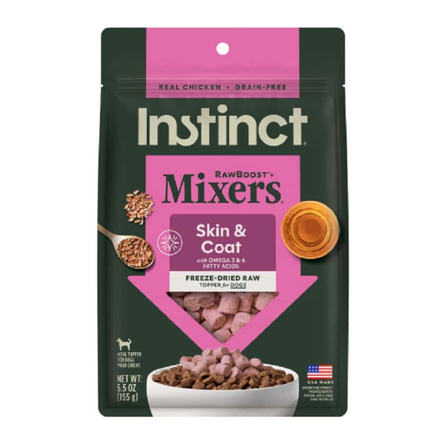 Instinct 狗糧 功能性系列 凍乾肉粒 皮膚和毛髮健康 5.5oz (601135) (新舊包裝隨機發貨) (img2)