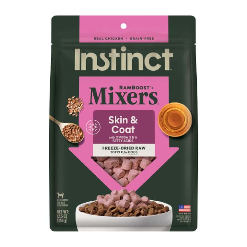 Instinct 狗糧 功能性系列 凍乾肉粒 皮膚和毛髮健康 12.5oz (601234) (新舊包裝隨機發貨) (圖片2)