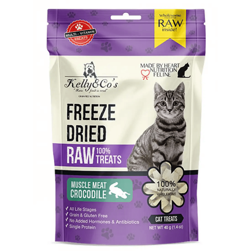 Kelly & Co's 貓零食 脫水凍乾小食 鱷魚肉 40g (圖片2)