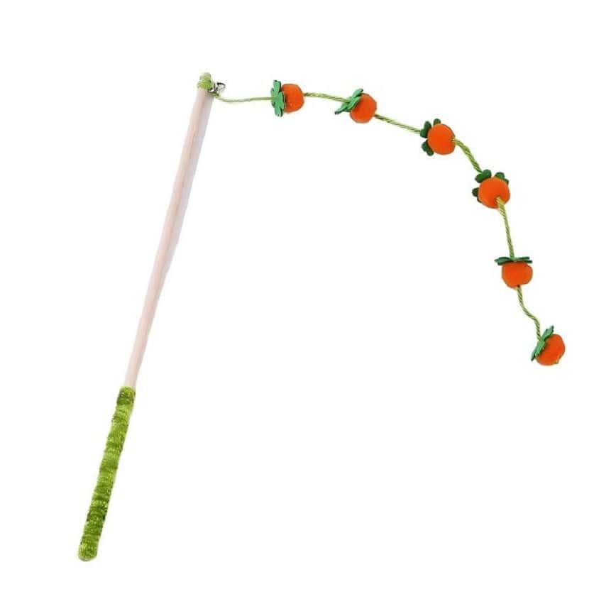 HelloDOG 玩具嚴選 貓玩具 碩果累累逗貓棒 一支 (顏色隨機) (圖片2)