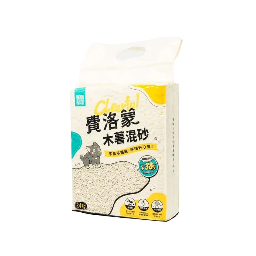 怪獸部落 費洛蒙貓砂 豆腐木薯混砂 2.4kg (圖片2)