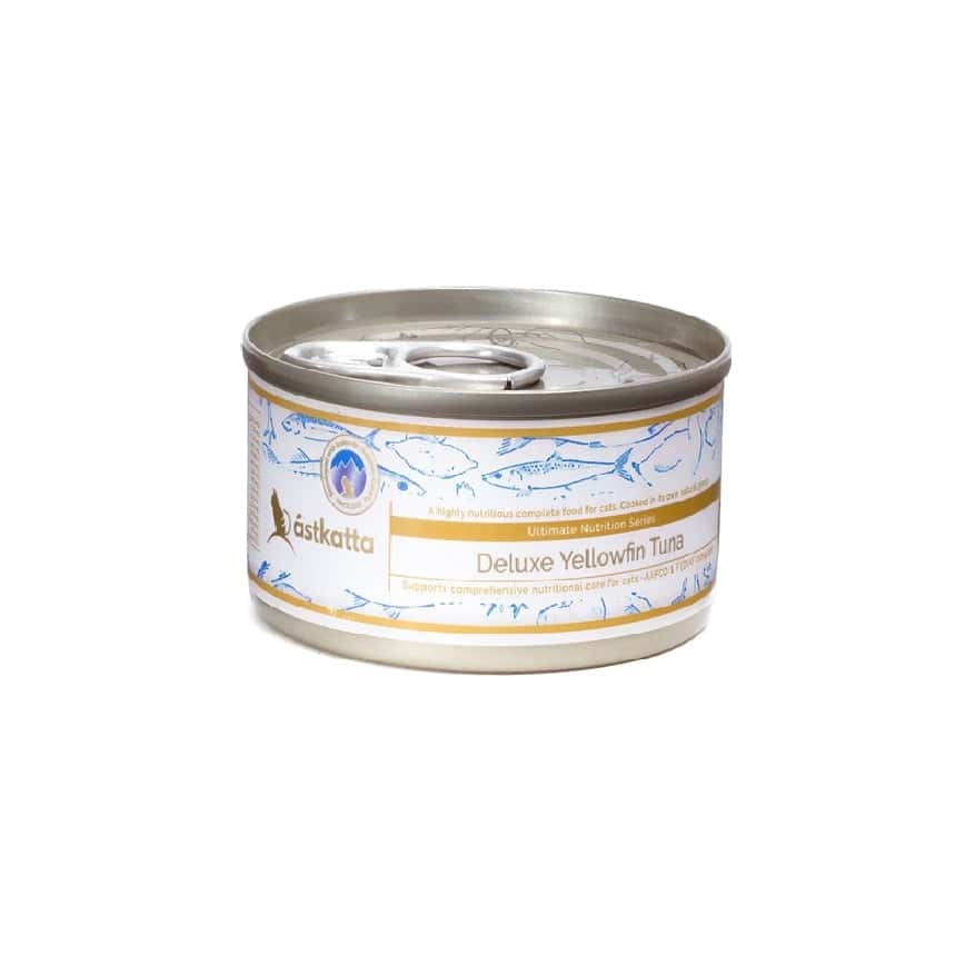 Astkatta 冰島罐 貓罐頭 黃鮨吞拿魚主食配方 (尊享肉絲罐) 80g (P00196) (圖片2)