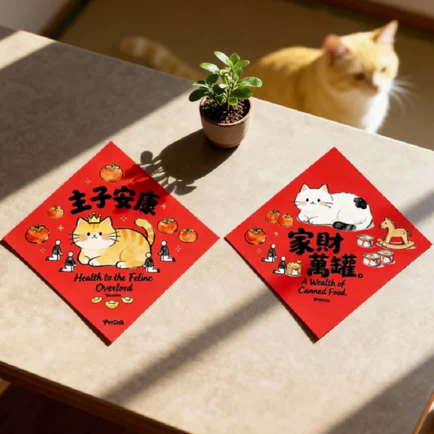 寵物吉祥揮春 貓貓款 款式隨機 (非賣品) (圖片2)