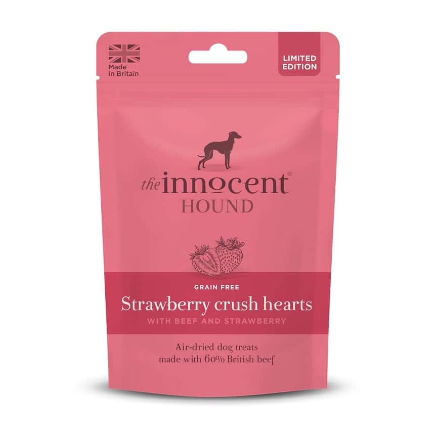 The Innocent Hound 狗零食 風乾小食 士多啤梨牛肉心形小食 70g (圖片2)