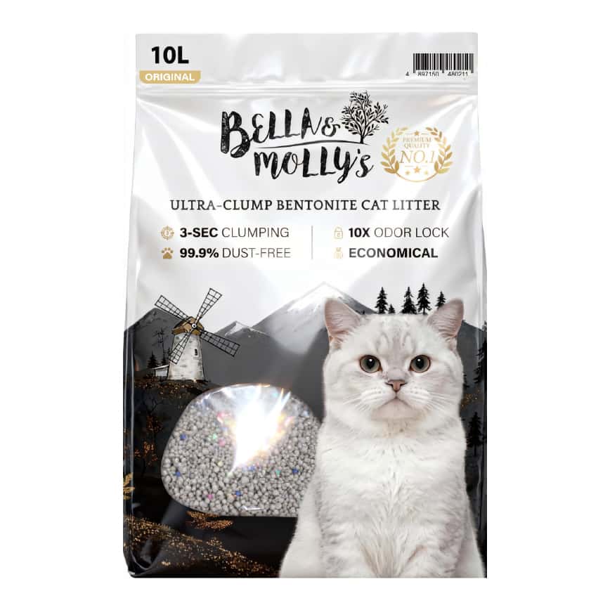 Bella & Molly's貝莉 極速超結團高級礦物貓砂 原味 10L (圖片2)