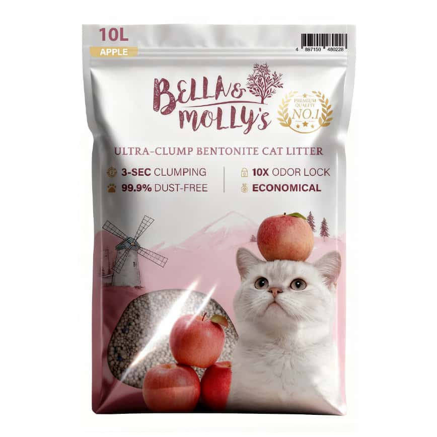 Bella & Molly's貝莉 極速超結團高級礦物貓砂 蘋果味 10L (圖片2)