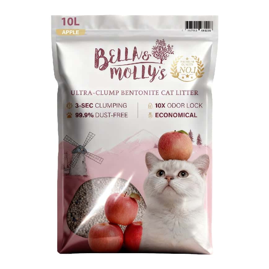 Bella & Molly's貝莉 極速超結團高級礦物貓砂 蘋果味 10L (圖片2)