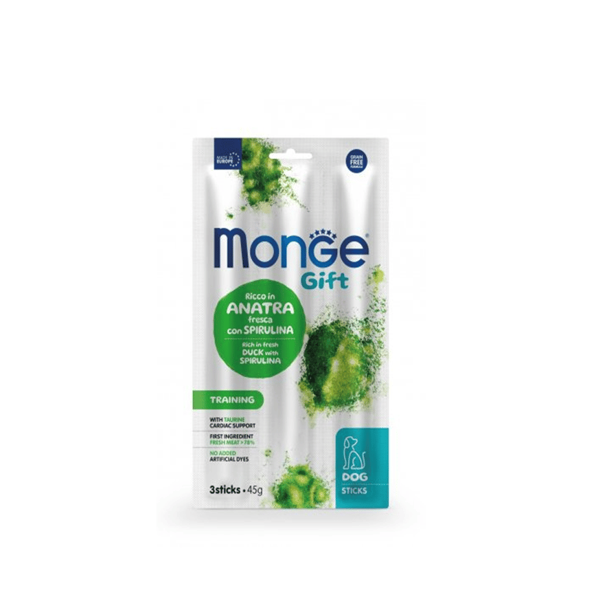 Monge Gift 狗零食 強化心臟配方 鴨肉+螺旋藻 15g x 3 (MO5441) (圖片2)