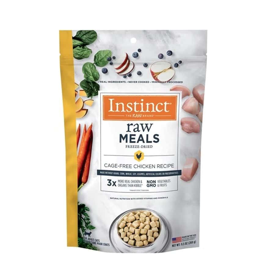 Instinct 貓糧 本能 貓糧 無穀物凍乾成貓生肉主食糧 走地雞肉 9.5oz (614074) (圖片2)