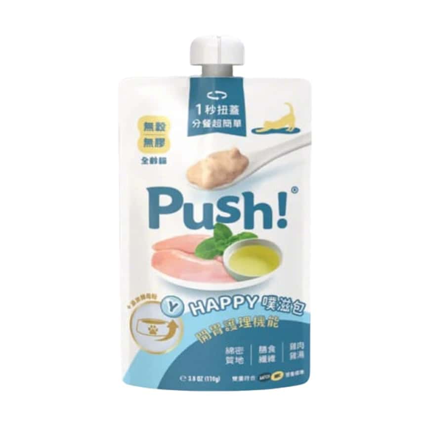 Push! 噗滋包 機能貓貓主食肉泥 開胃護理 雞肉雞湯 110g (PUSH008) (圖片2)