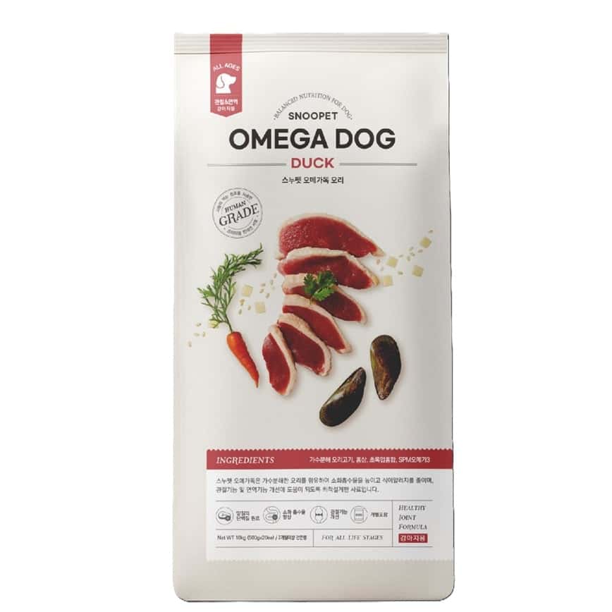 Snoopet 狗糧 Omega Dog 鴨肉、紅蔘、SPM奧米加3配方 10kg (SP0852) (圖片2)