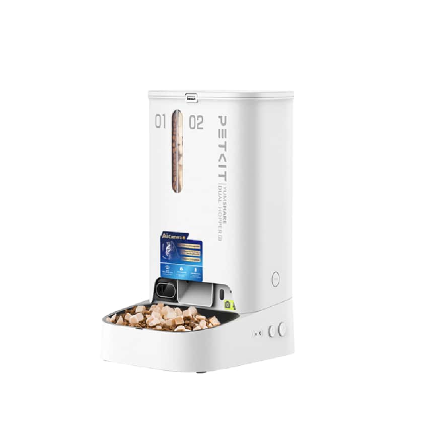 PETKIT YumShare Gemini 2 AI智能鏡頭餵食器 ⽩ 2L + 3L (pkd5sh) (圖片2)