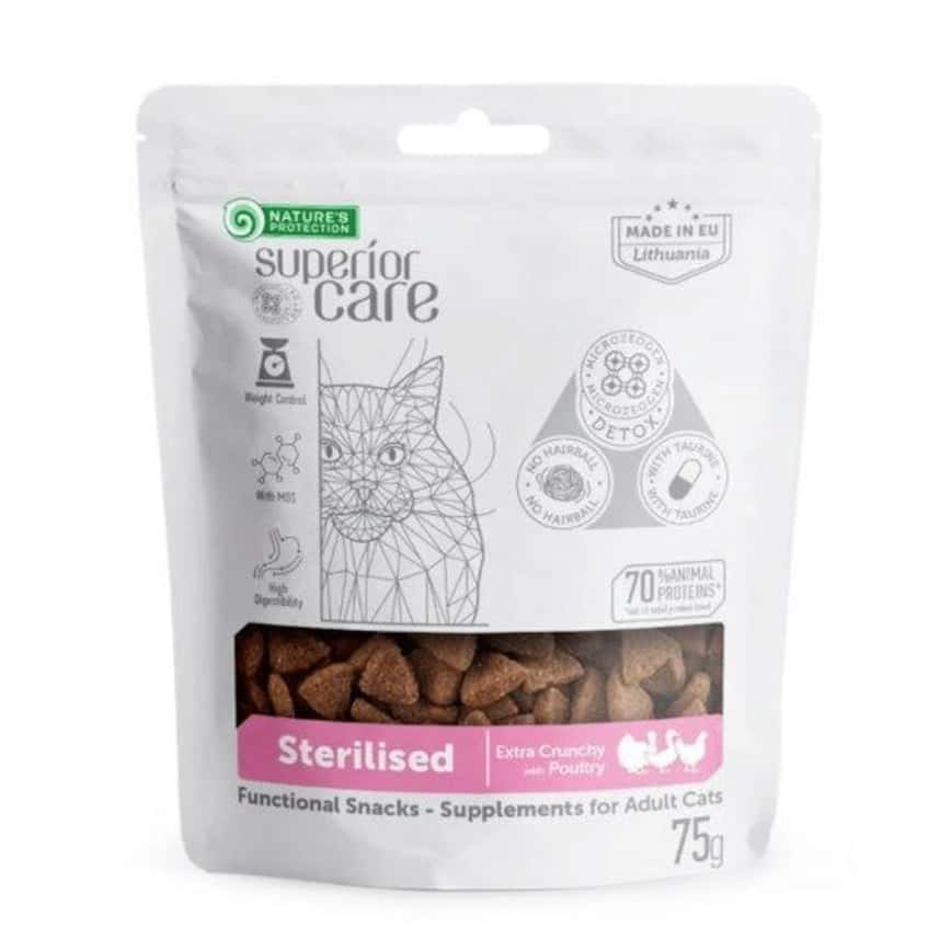 Nature's Protection 成貓功能性補充零食 絕育貓減肥小食 75g (SNS75C) (img2)