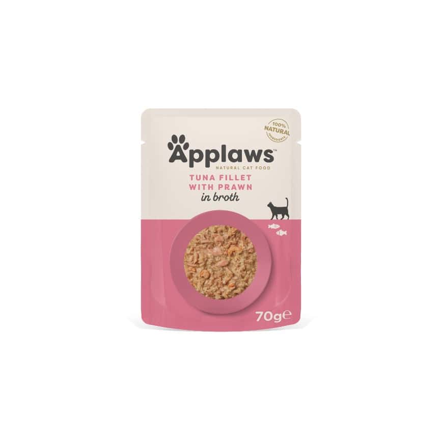 Applaws 貓濕糧 Cat Pouch 吞拿魚及太平洋蝦 Tuna with Pacific Prawn 70g (紅) (8008) (新包裝) (img2)