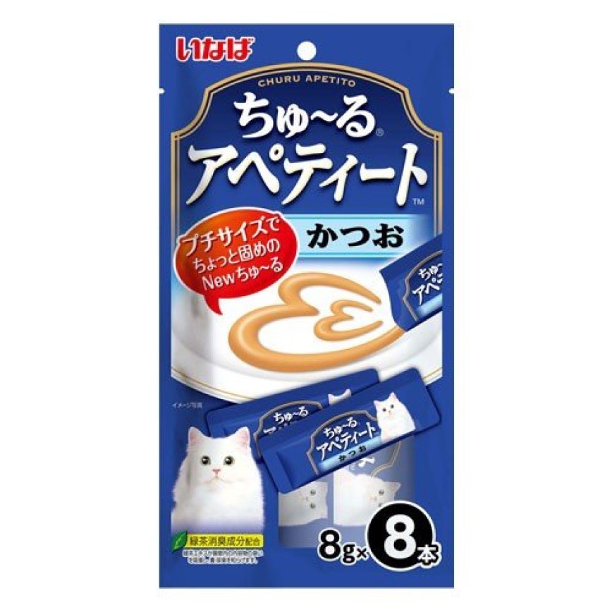 CIAO INABA 貓零食 日本肉泥餐包 流心系列 鰹魚味 64g (TSC-22) (藍) (img2)