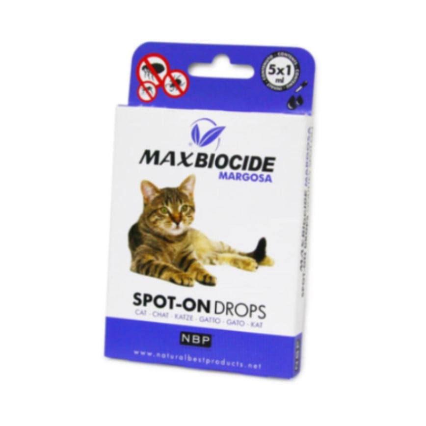 Max Biocide 貓用苦楝油驅蚤滴劑 5pcs (NBP244622B) (img2)