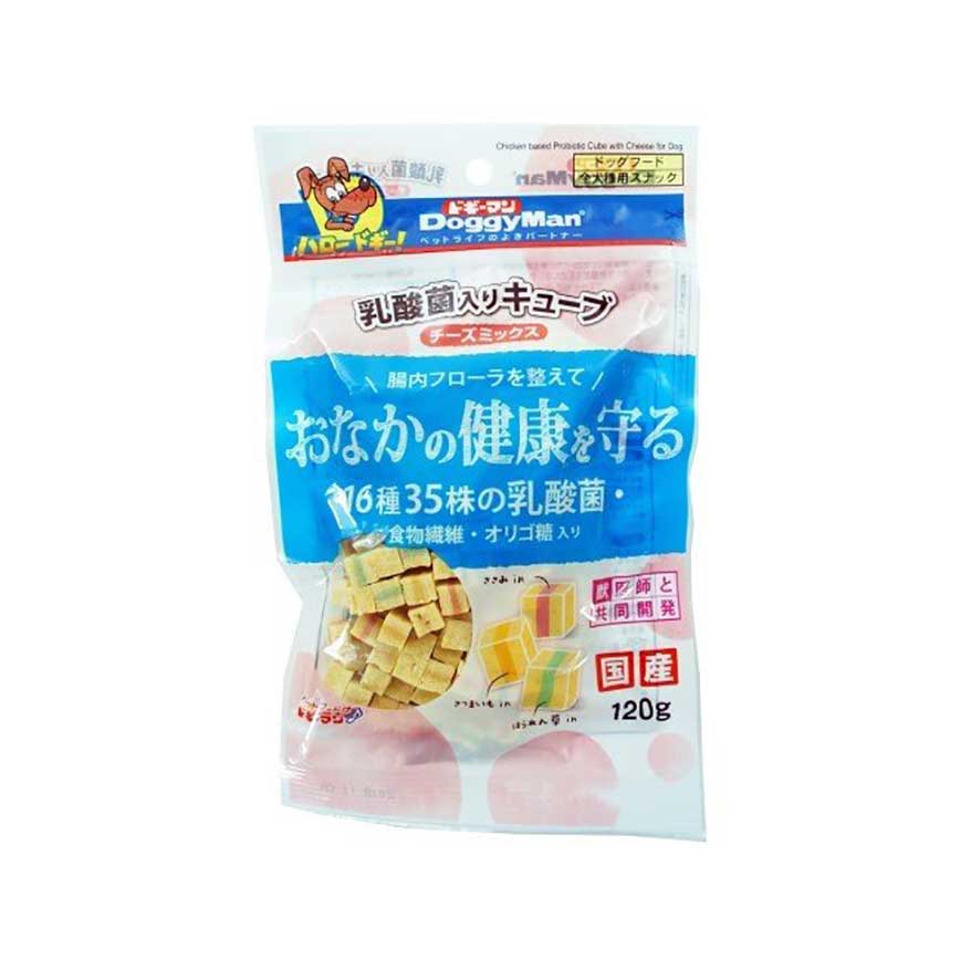DoggyMan 日本狗零食 雞肉芝士乳酸菌粒 120g (img2)