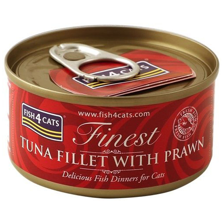 Fish4Cats Cat Tins With Tuna Fillet & Prawn 70g (CTW625) (img2)