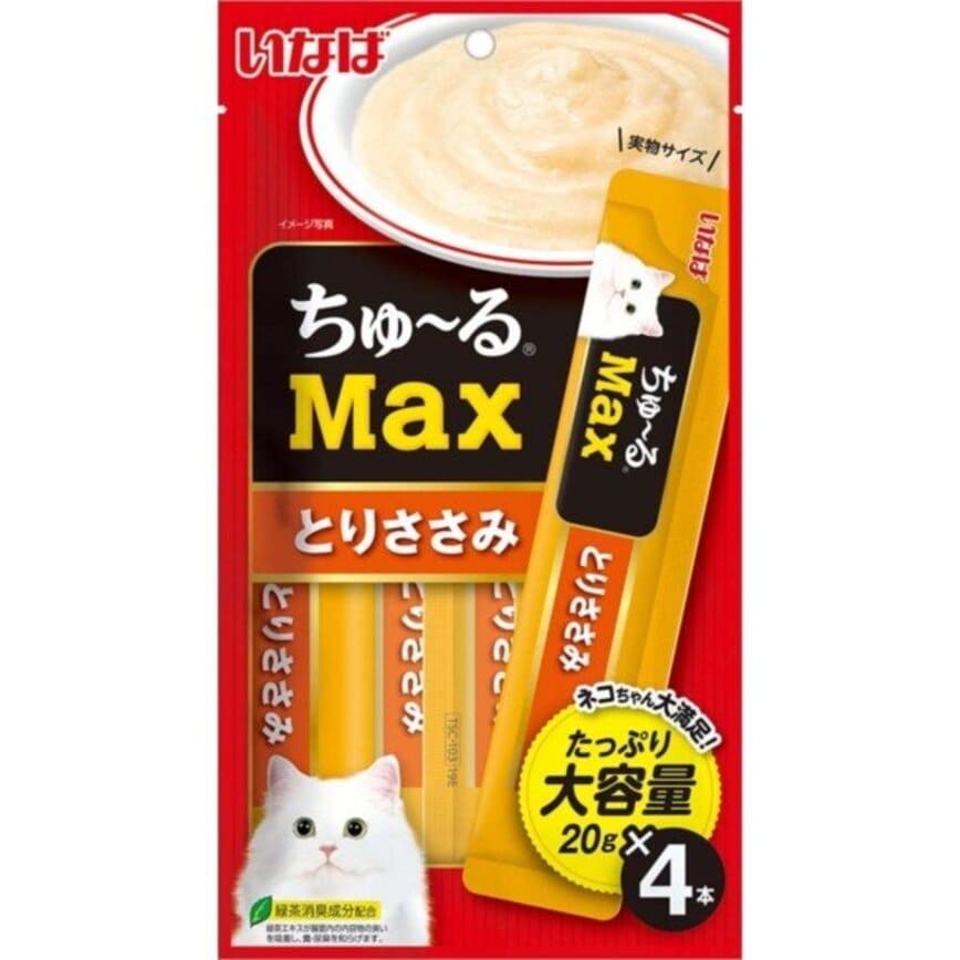 CIAO 肉泥 貓零食 Max 雞肉醬 14g 4本入 (TSC-103) (停售) (img2)